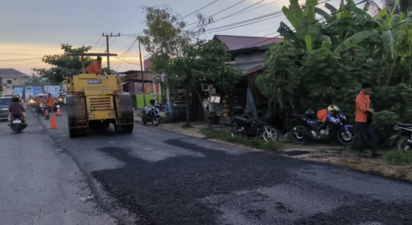 Jalan Margo Santoso 1 dan 2 di Kecamatan Sangatta Utara, Kabupaten Kutai Timur (Kutim)